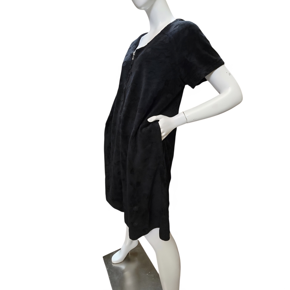 ๐ท๏ธ BNWT ๐ท๏ธ Stan Herman Embossed Whisper Terry Zip Lounger Sz L - Picture 4 of 9